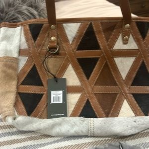 Brand new with tags Myra Bag.  Cowhide. And Matching wallet.